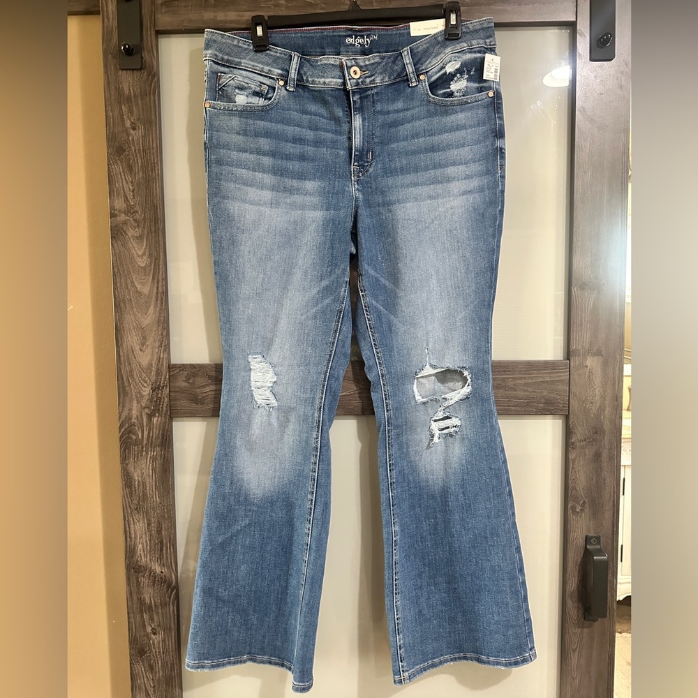Edgely by Maurices Women’s Plus High Rise Flare Jeans
